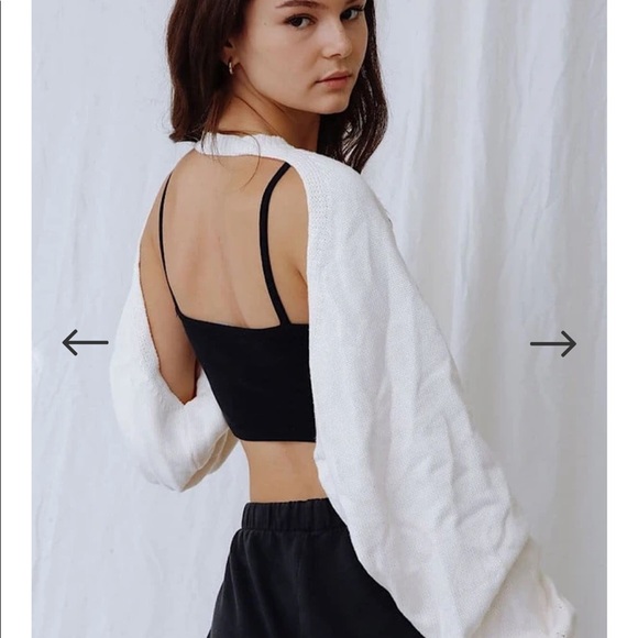 Bloggers Beige Knit gold Chain Arm warmer sleeve BLOGGER'S FAVE! - Picture 13 of 13